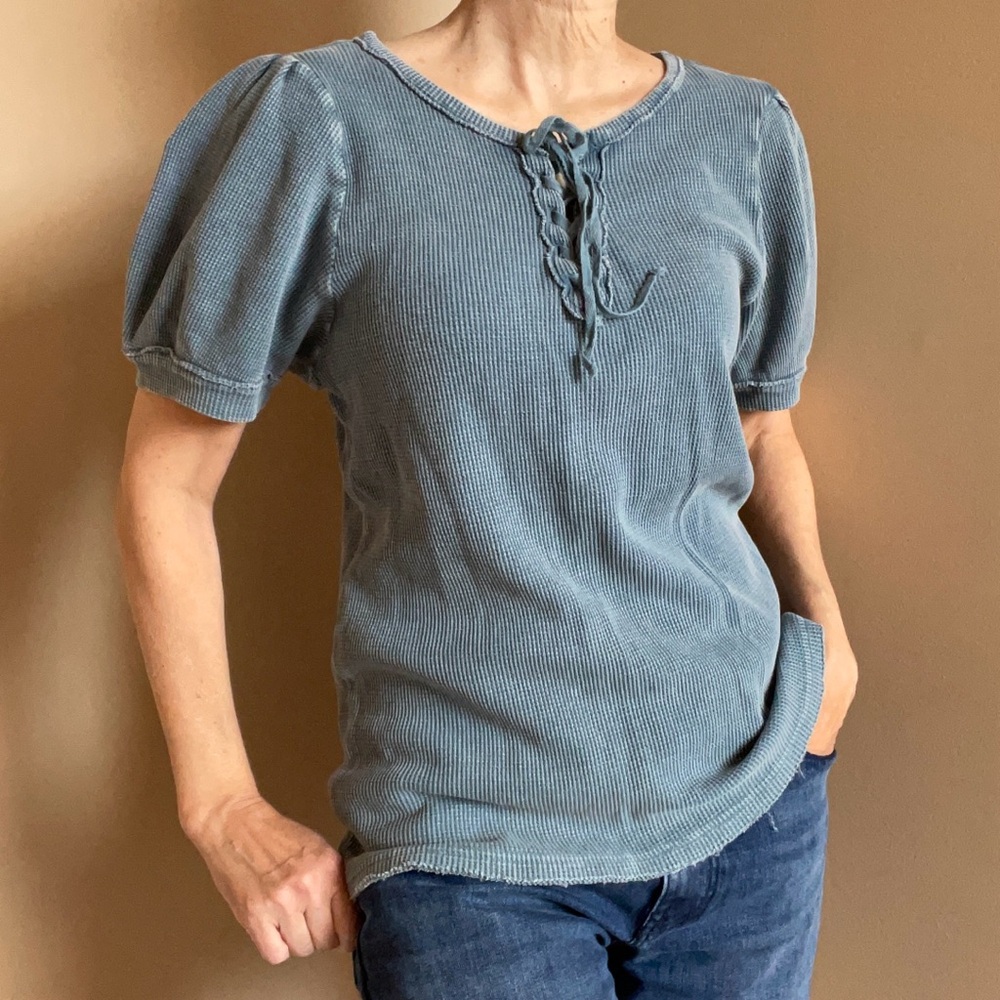 NWT waffle knit top by American Rag Cie